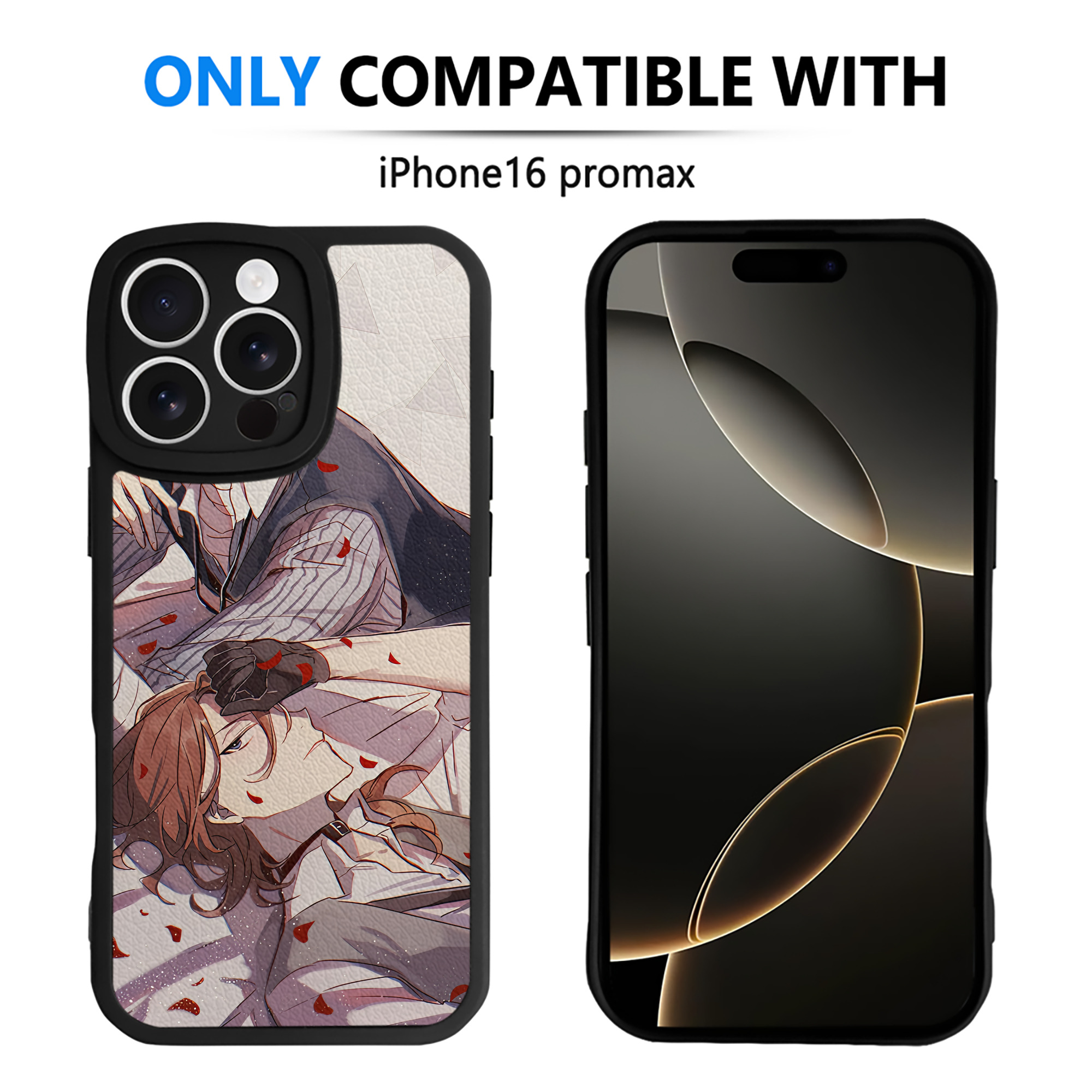 （画像用） 文豪ストレイドッグス Bungo Stray Dogs 【iPhone 16シリーズ対応】シリコンスマホケース（レザー調） 材質：シリコン